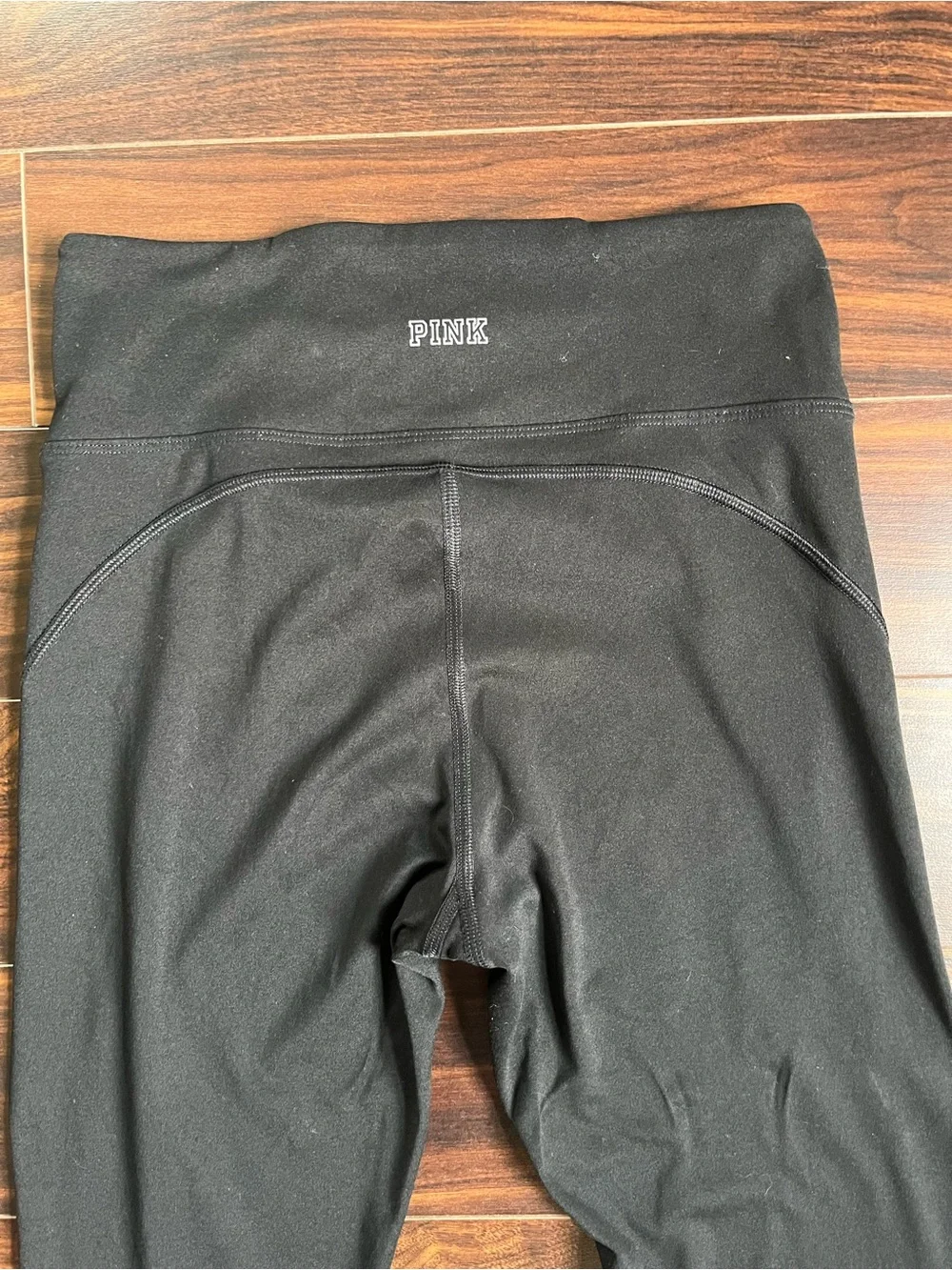PINK Active Victoria's Secret Black High-Rise Leggings, S, EUC - Picture 3 of 4